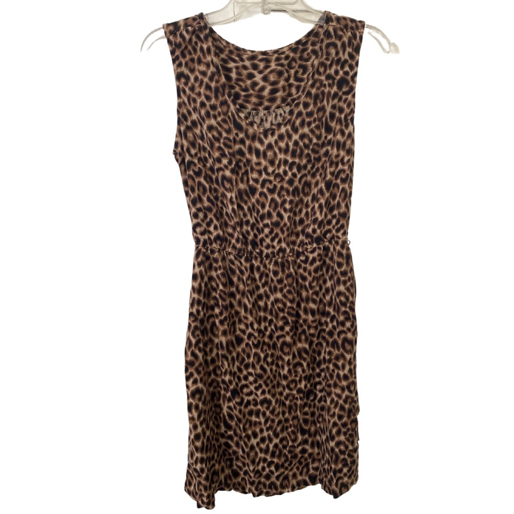 Leopard Print Sleeveless Dress